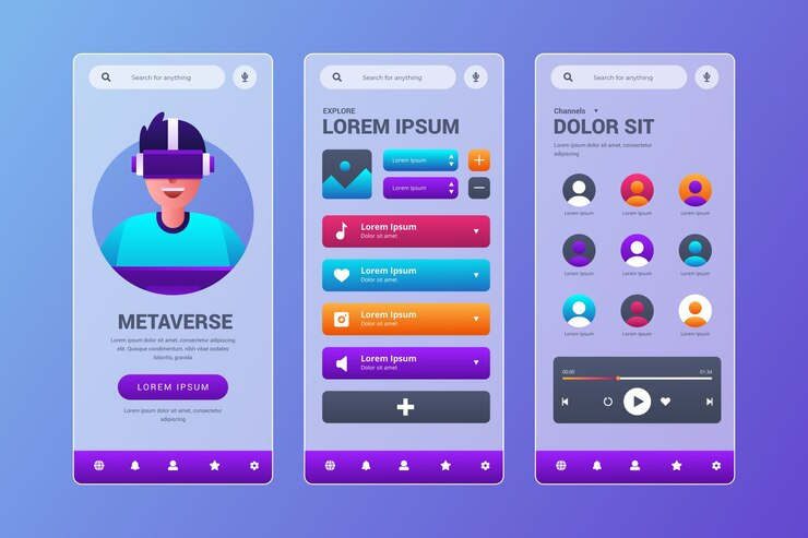 Realistic Mobile App Template
