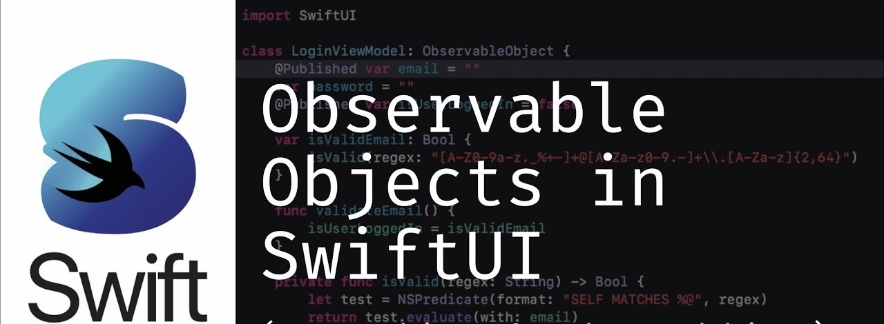 SwiftUI logo next to the program code